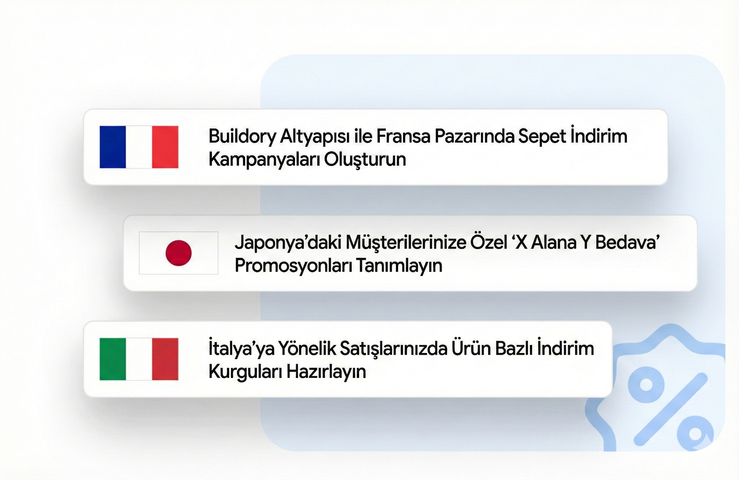Hedef ülkelere özel kampanyalar