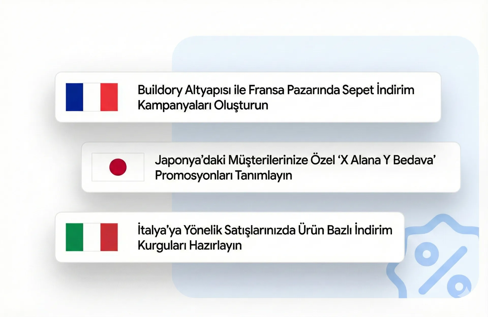 Hedef ülkelere özel kampanyalar